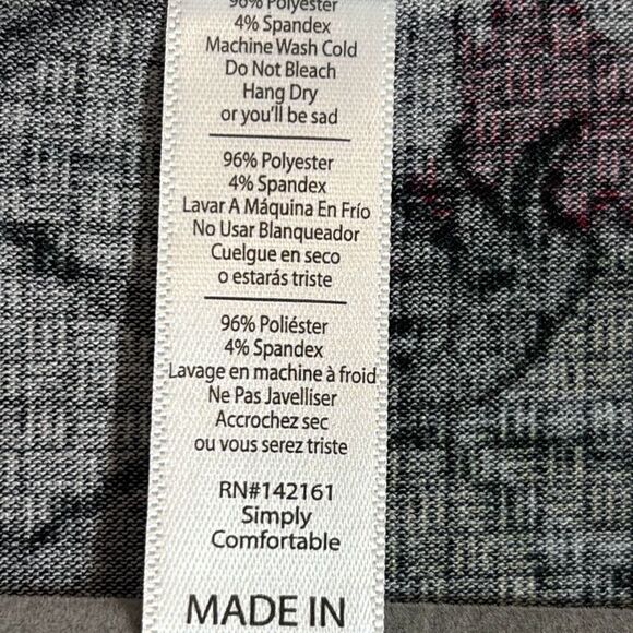 LuLaRoe Perfect T print swing shape half sleeve side vent tunic tee S - Picture 10 of 10